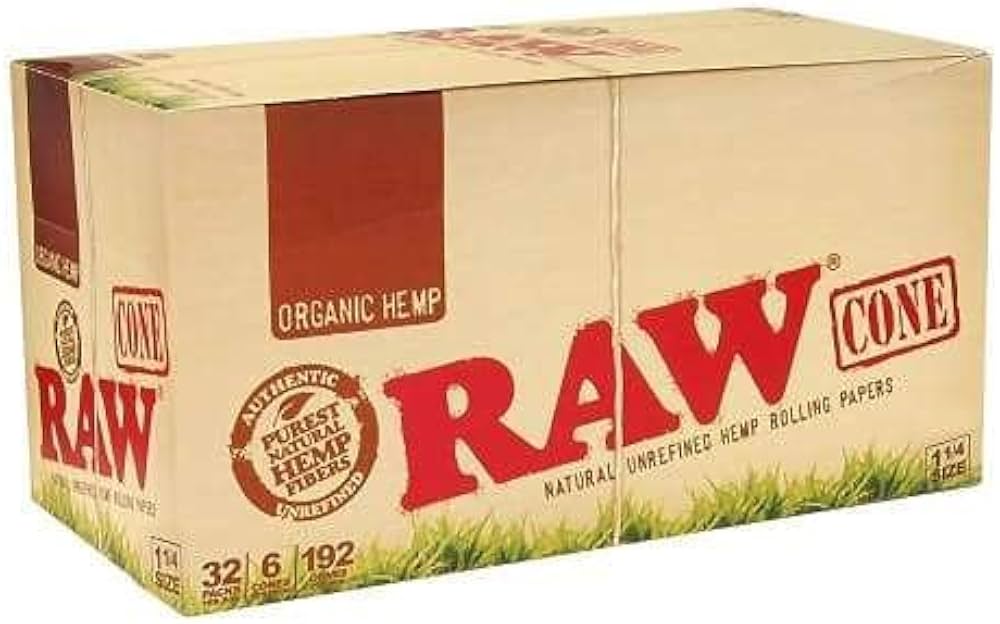 RAW - Organic Preroll Cones 6pk